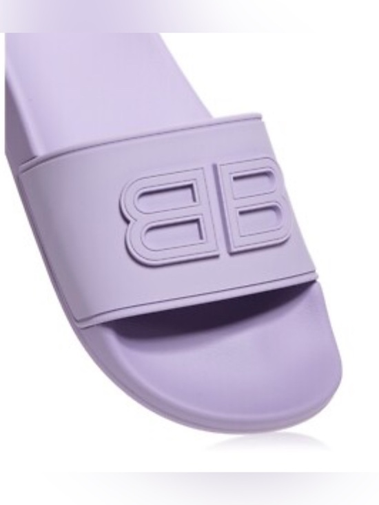 Balenciaga Shoes - Balenciaga Lilac Pool Slide Sandal